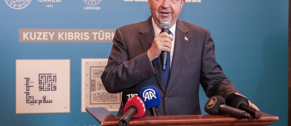 ALBAYRAK HAT ESERLERİ SERGİSİ KKTC CUMHURBAŞKANI ERSİN TATAR’IN KATILIMI İLE LEFKOŞA’DA AÇILDI